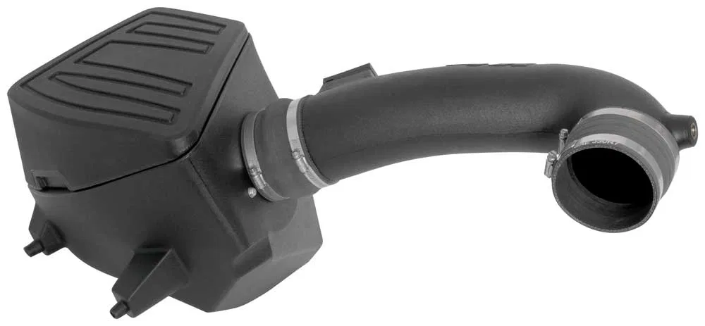 63-3109 – K&N FILTER Cold Air Intake, Black Polyethylene Tube Red Filter With Air Box - view 2